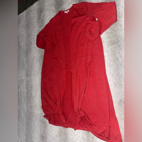 LuLaRoe Vibrant Red Cardigan - Picture 2 of 6